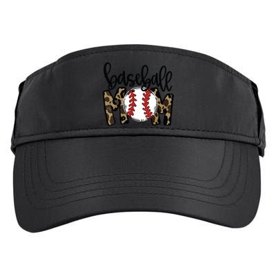 Softball Baseball Mom Leopard Tee Mother's Day Adult Drive Performance Visor