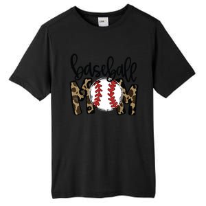 Softball Baseball Mom Leopard Tee Mother's Day Tall Fusion ChromaSoft Performance T-Shirt