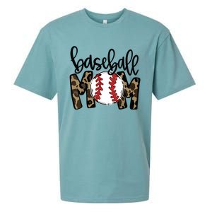 Softball Baseball Mom Leopard Tee Mother's Day Sueded Cloud Jersey T-Shirt