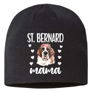 St Bernard Mama Saint Bernard Dog Owner St Bernard Mom Long Sleeve Sustainable Beanie