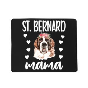 St Bernard Mama Saint Bernard Dog Owner St Bernard Mom Long Sleeve Mousepad