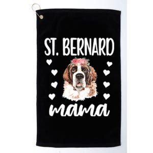 St Bernard Mama Saint Bernard Dog Owner St Bernard Mom Long Sleeve Platinum Collection Golf Towel