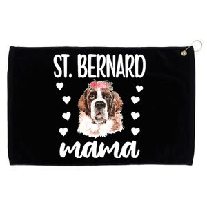 St Bernard Mama Saint Bernard Dog Owner St Bernard Mom Long Sleeve Grommeted Golf Towel