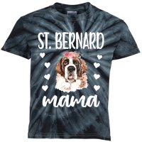 St Bernard Mama Saint Bernard Dog Owner St Bernard Mom Long Sleeve Kids Tie-Dye T-Shirt