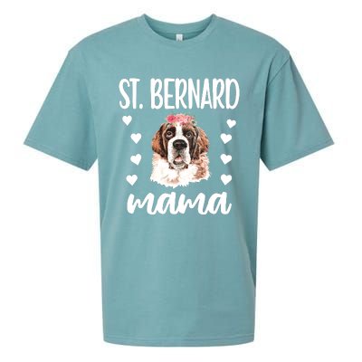 St Bernard Mama Saint Bernard Dog Owner St Bernard Mom Long Sleeve Sueded Cloud Jersey T-Shirt