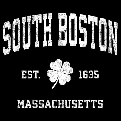 South Boston Massachusetts Vintage Shamrock Sports T-Shirt