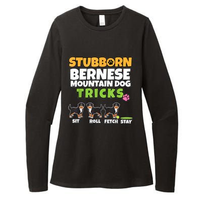 Stubborn Bernese Mountain Dog Tricks I Bernese Mountain Dog Womens CVC Long Sleeve Shirt