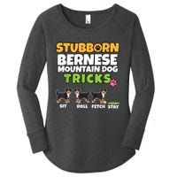 Stubborn Bernese Mountain Dog Tricks I Bernese Mountain Dog Women's Perfect Tri Tunic Long Sleeve Shirt