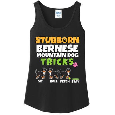 Stubborn Bernese Mountain Dog Tricks I Bernese Mountain Dog Ladies Essential Tank