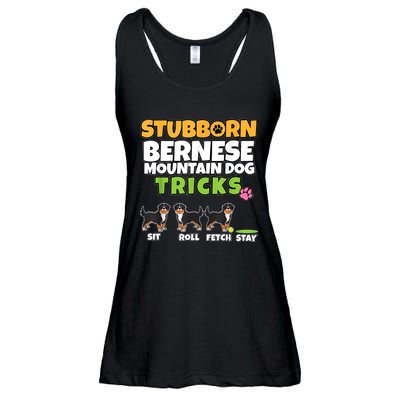 Stubborn Bernese Mountain Dog Tricks I Bernese Mountain Dog Ladies Essential Flowy Tank