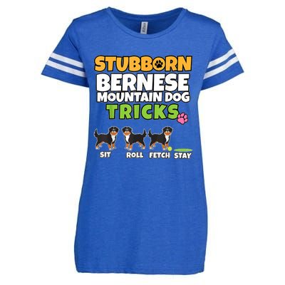 Stubborn Bernese Mountain Dog Tricks I Bernese Mountain Dog Enza Ladies Jersey Football T-Shirt