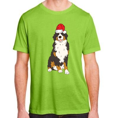 Santa Bernese Mountain Dog Winter Christmas Dog Mom Holiday Great Gift Adult ChromaSoft Performance T-Shirt