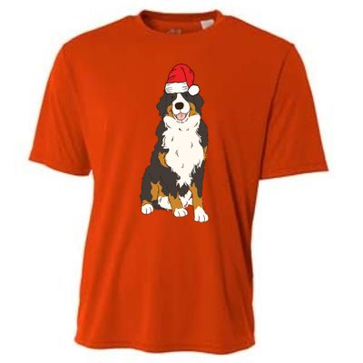 Santa Bernese Mountain Dog Winter Christmas Dog Mom Holiday Great Gift Cooling Performance Crew T-Shirt