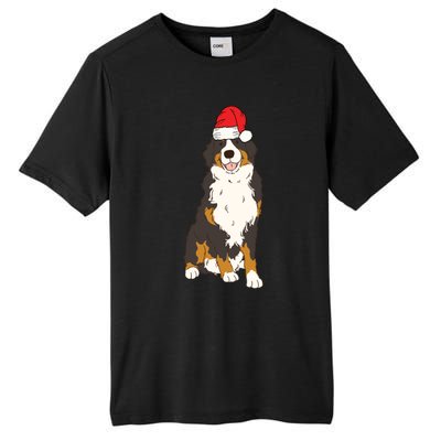 Santa Bernese Mountain Dog Winter Christmas Dog Mom Holiday Great Gift Tall Fusion ChromaSoft Performance T-Shirt