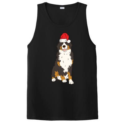 Santa Bernese Mountain Dog Winter Christmas Dog Mom Holiday Great Gift PosiCharge Competitor Tank