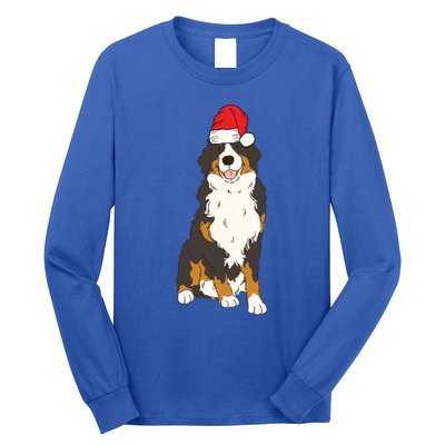 Santa Bernese Mountain Dog Winter Christmas Dog Mom Holiday Great Gift Long Sleeve Shirt