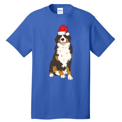 Santa Bernese Mountain Dog Winter Christmas Dog Mom Holiday Great Gift Tall T-Shirt