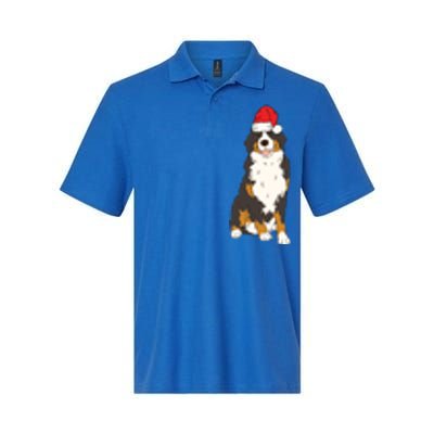 Santa Bernese Mountain Dog Winter Christmas Dog Mom Holiday Great Gift Softstyle Adult Sport Polo