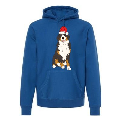 Santa Bernese Mountain Dog Winter Christmas Dog Mom Holiday Great Gift Premium Hoodie