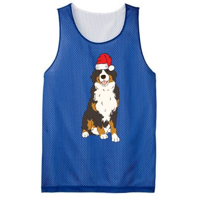 Santa Bernese Mountain Dog Winter Christmas Dog Mom Holiday Great Gift Mesh Reversible Basketball Jersey Tank