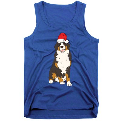 Santa Bernese Mountain Dog Winter Christmas Dog Mom Holiday Great Gift Tank Top