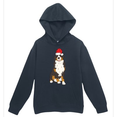 Santa Bernese Mountain Dog Winter Christmas Dog Mom Holiday Great Gift Urban Pullover Hoodie