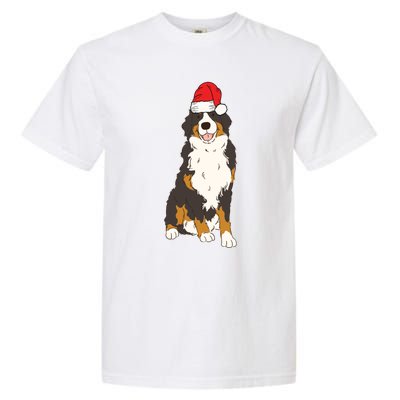 Santa Bernese Mountain Dog Winter Christmas Dog Mom Holiday Great Gift Garment-Dyed Heavyweight T-Shirt