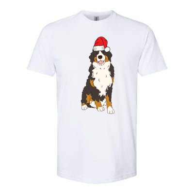 Santa Bernese Mountain Dog Winter Christmas Dog Mom Holiday Great Gift Softstyle CVC T-Shirt