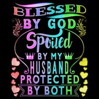 Spoiled By My Husband Blessed By God Wife Gifts From Husband Cooling Performance Crew T-Shirt
