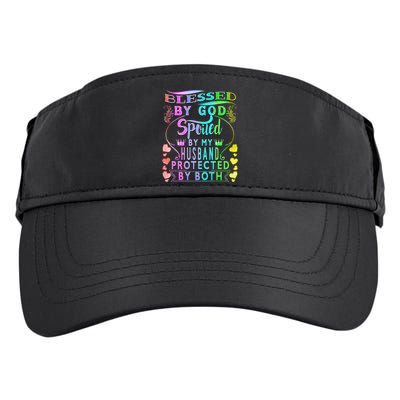 Spoiled By My Husband Blessed By God Wife Gifts From Husband Adult Drive Performance Visor