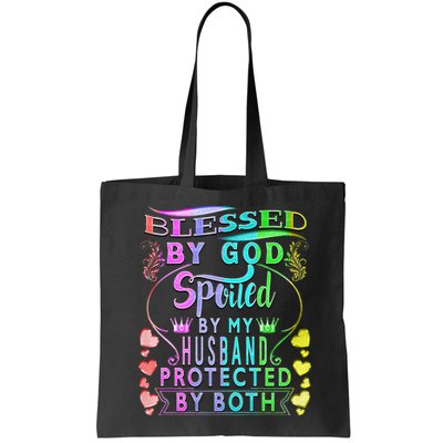 Spoiled By My Husband Blessed By God Wife Gifts From Husband Bag