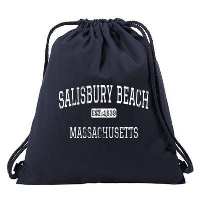 Salisbury Beach Massachusetts MA Vintage Drawstring Bag