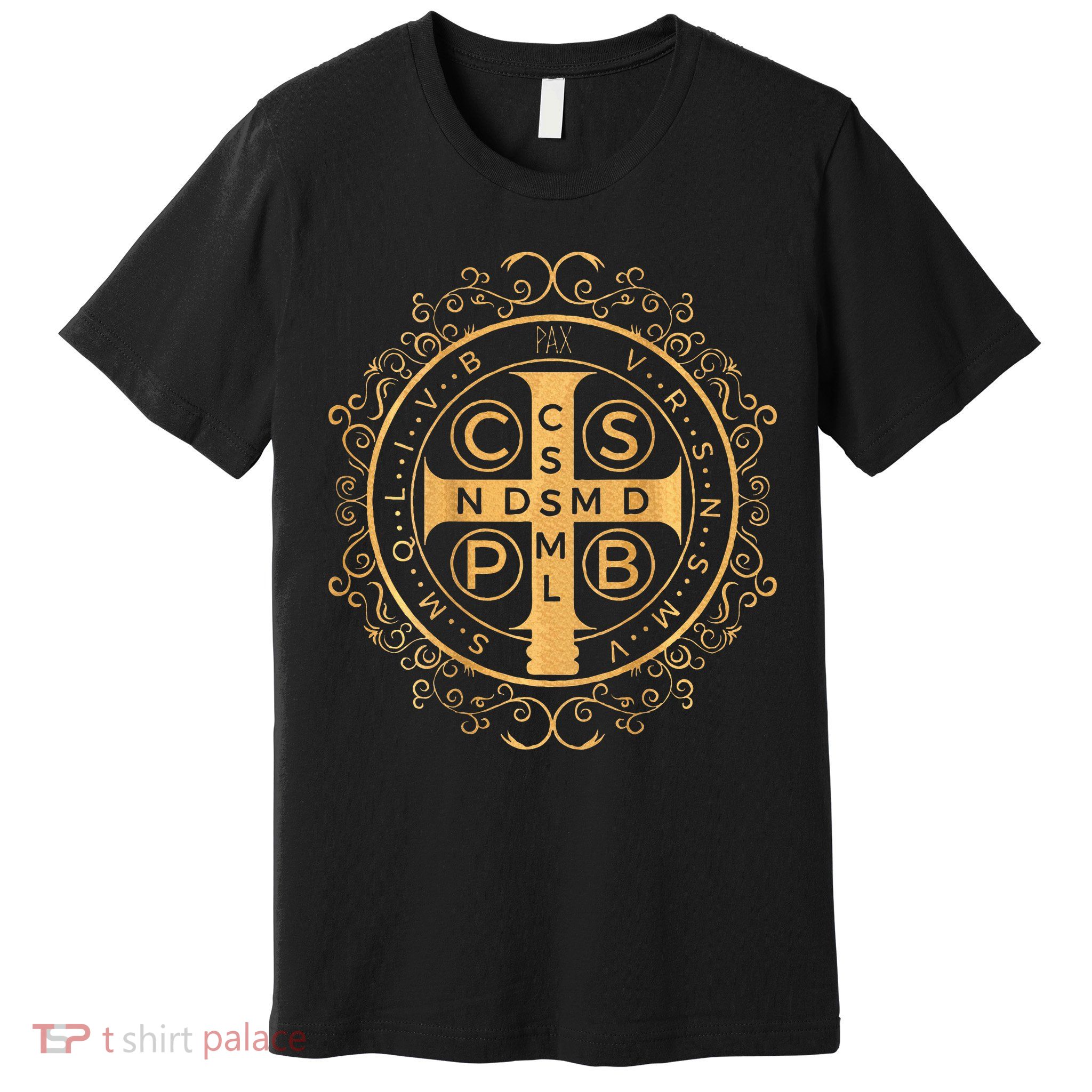 Saint Benedict Medal Catholic Print Premium T-Shirt