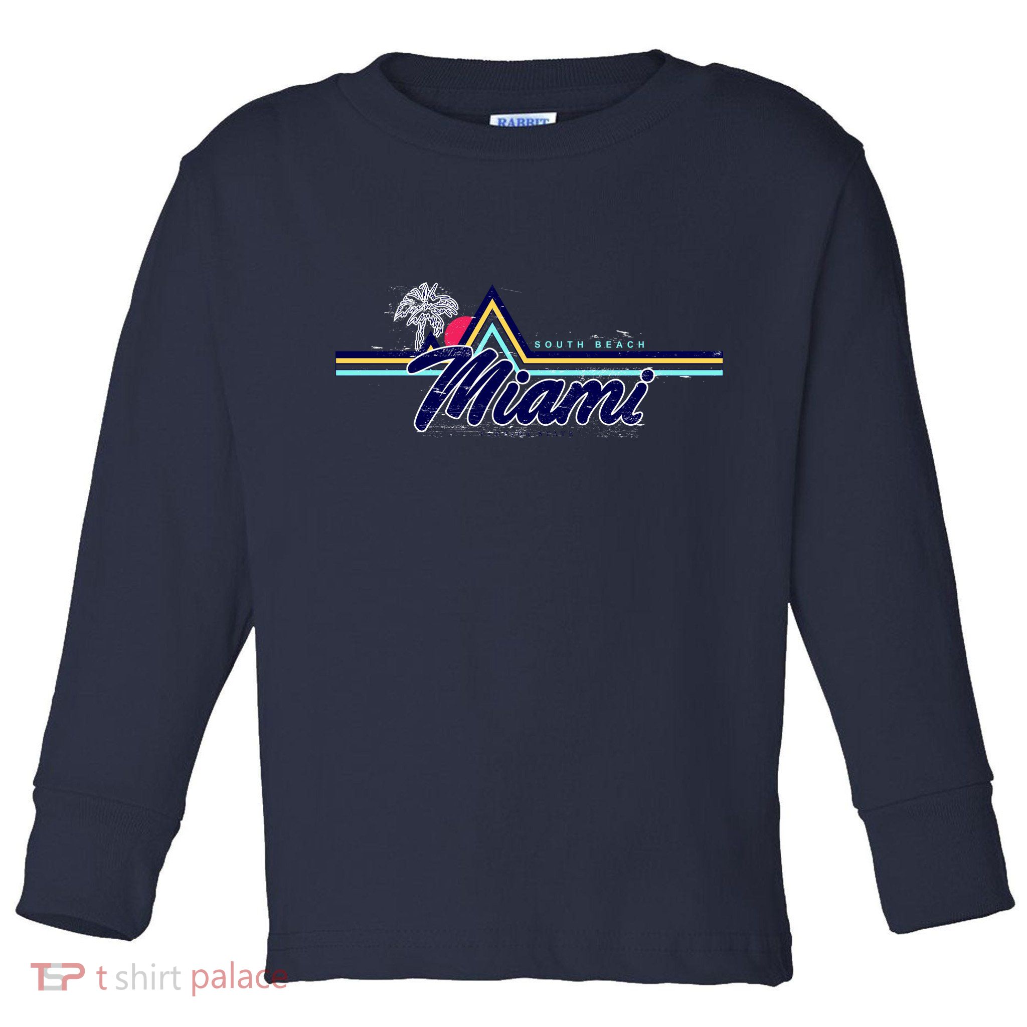 South Beach Miami Florida State Toddler Long Sleeve Shirt