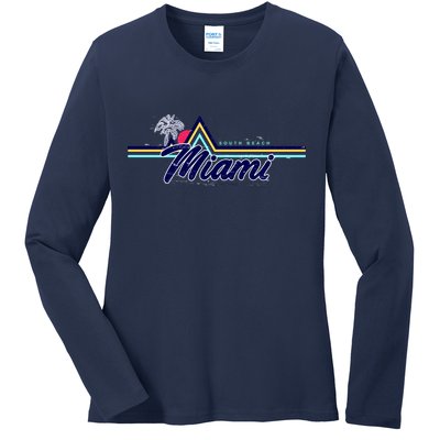 South Beach Miami Florida State Ladies Long Sleeve Shirt