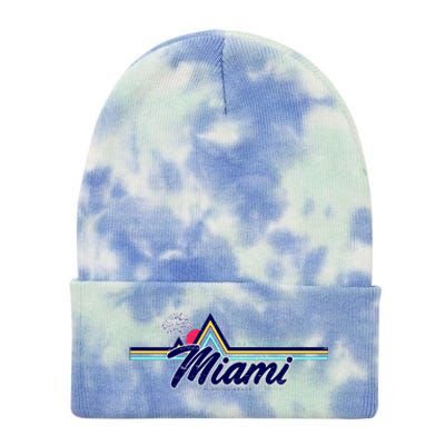 South Beach Miami Florida State Tie Dye 12in Knit Beanie