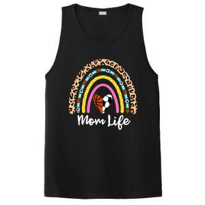 Soccer Basketball Mom Boho Rainbow Funny Soccer Basketball Gift PosiCharge Competitor Tank