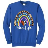 Soccer Basketball Mom Boho Rainbow Funny Soccer Basketball Gift Sweatshirt