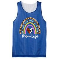 Soccer Basketball Mom Boho Rainbow Funny Soccer Basketball Gift Mesh Reversible Basketball Jersey Tank