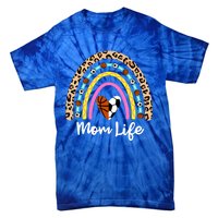 Soccer Basketball Mom Boho Rainbow Funny Soccer Basketball Gift Tie-Dye T-Shirt