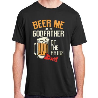 S Beer Me Godfather Of Bride Wedding Party Rehearsal Dinner Adult ChromaSoft Performance T-Shirt