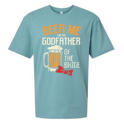 S Beer Me Godfather Of Bride Wedding Party Rehearsal Dinner Sueded Cloud Jersey T-Shirt