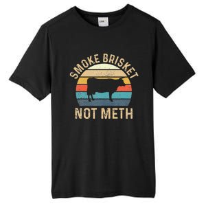 Smoke Brisket Not Meth Pitmaster BBQ Lover Smoker Grilling Tall Fusion ChromaSoft Performance T-Shirt