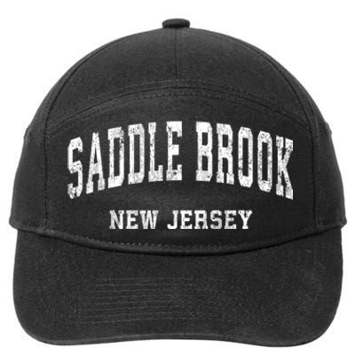 Saddle Brook New Jersey Nj Vintage Varsity Sports 7-Panel Snapback Hat