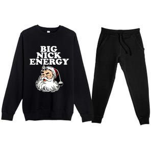 Santa Big Nick Energy Meaningful Gift Premium Crewneck Sweatsuit Set