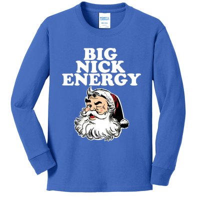 Santa Big Nick Energy Meaningful Gift Kids Long Sleeve Shirt