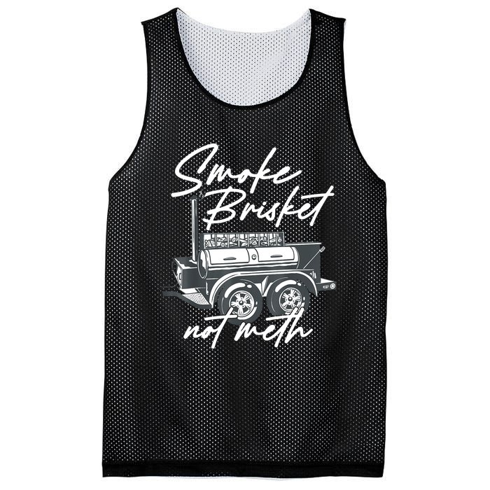 Smoke Brisket Not Meth Mesh Reversible Basketball Jersey Tank