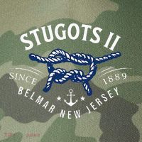Stugots Belmar Nj Rope Retro Sarcastic Funny Boating Legacy Tie Dye Trucker Hat