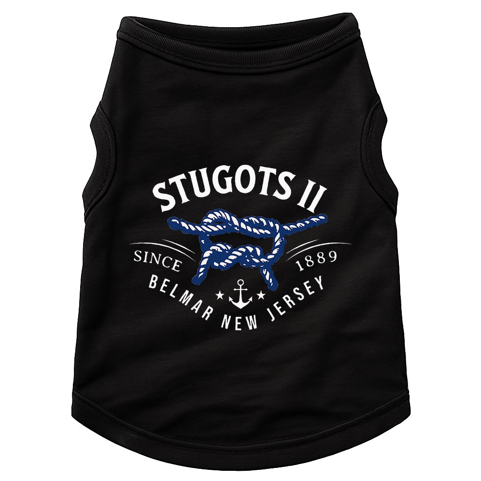 Stugots Belmar Nj Rope Retro Sarcastic Funny Boating Doggie Tank