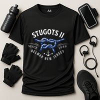 Stugots Belmar Nj Rope Retro Sarcastic Funny Boating Performance Shirt